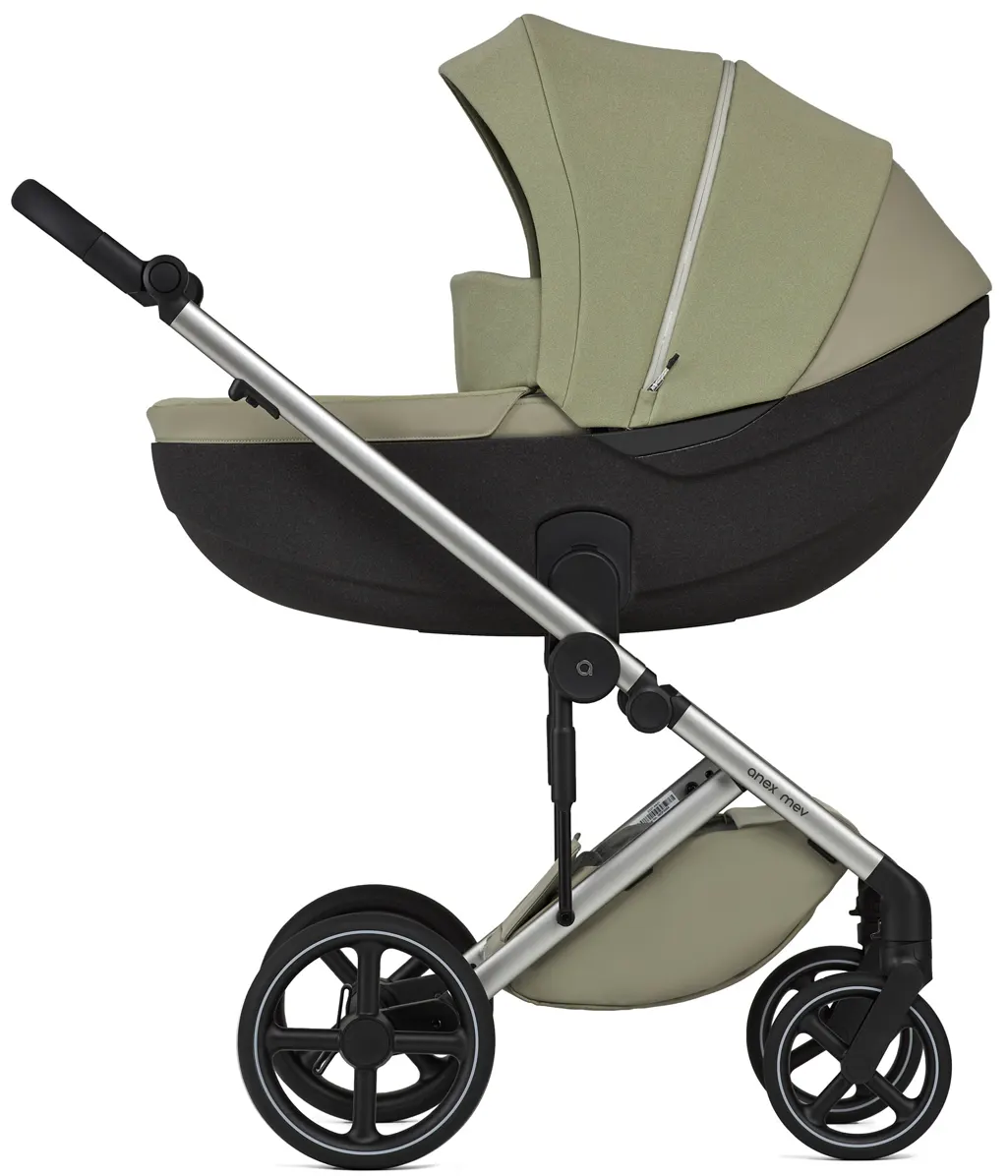 Anex Mev Kinderwagen mit Babywanne grün