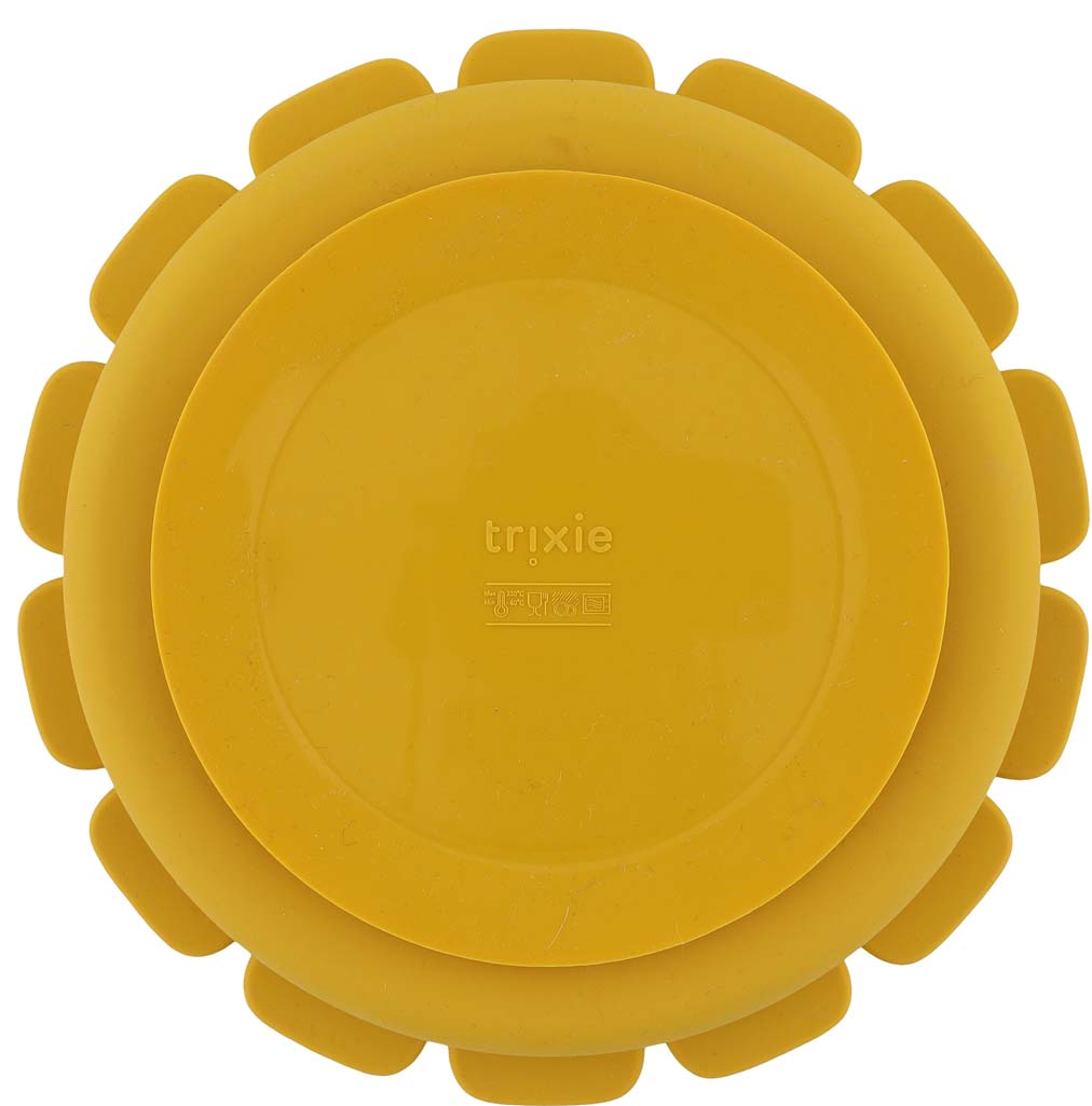 Trixie silicone feeding plate with suction cup Mr Lion back
