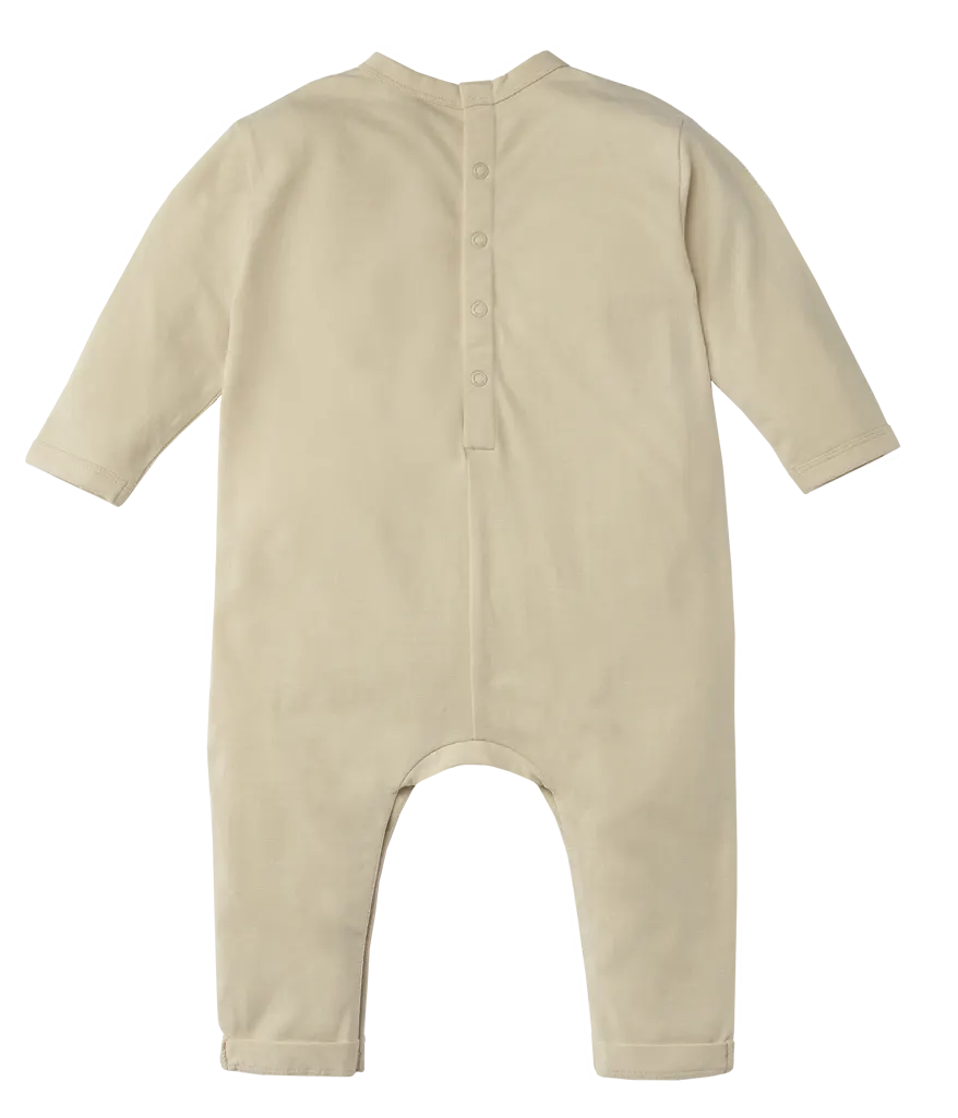 Cloby UV romper onesie green back