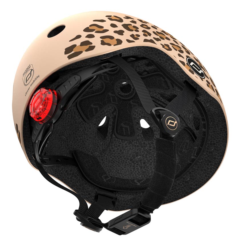 Scoot and Ride Kinderhelm leopard innen