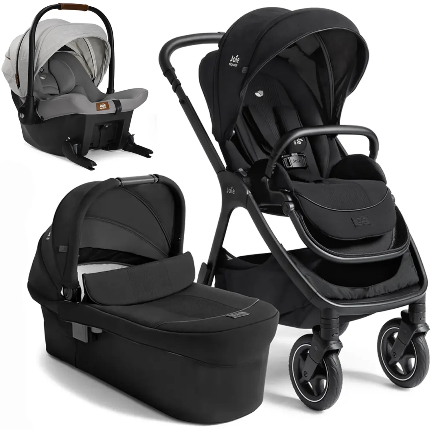 Joie Finiti Kinderwagen schwarz mit Sprint Babyschale
