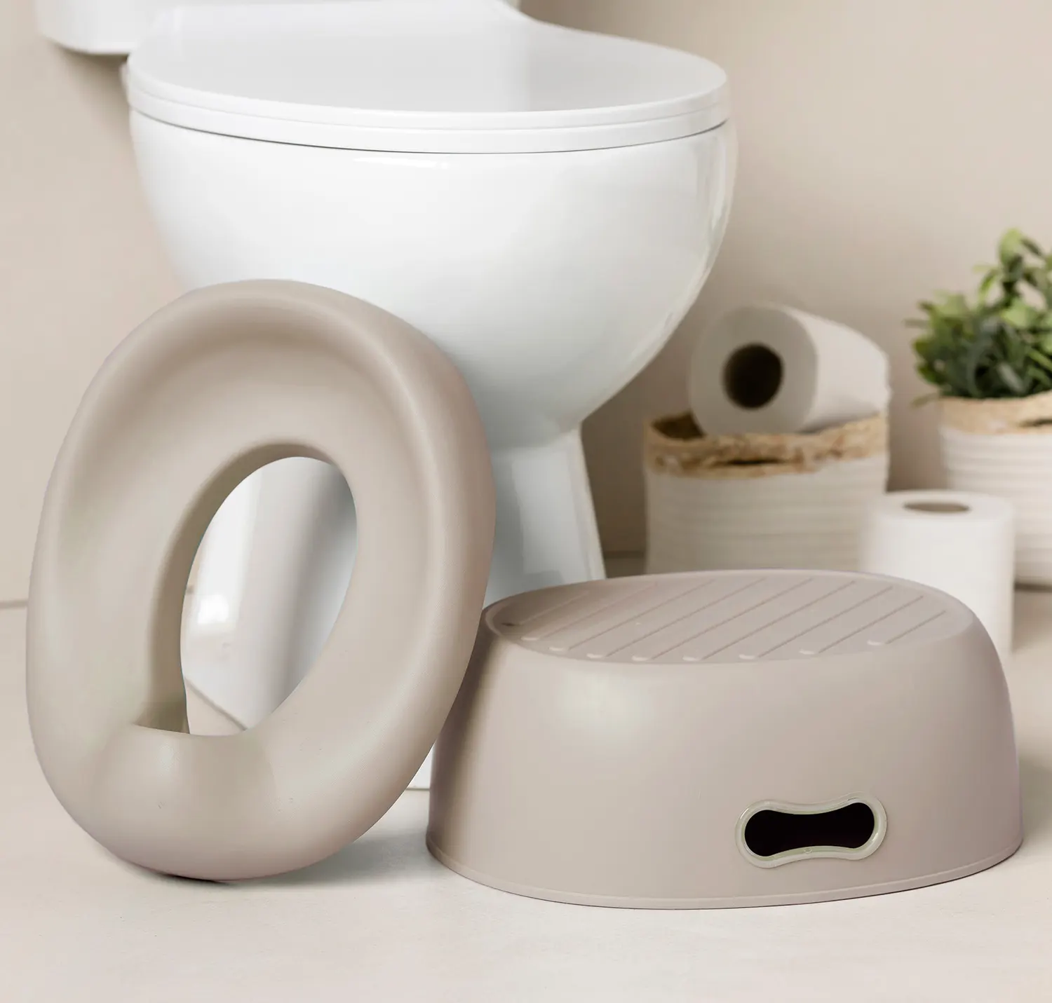 Nattou 3in1 Töpfchen Beige Lifestyle Tritt