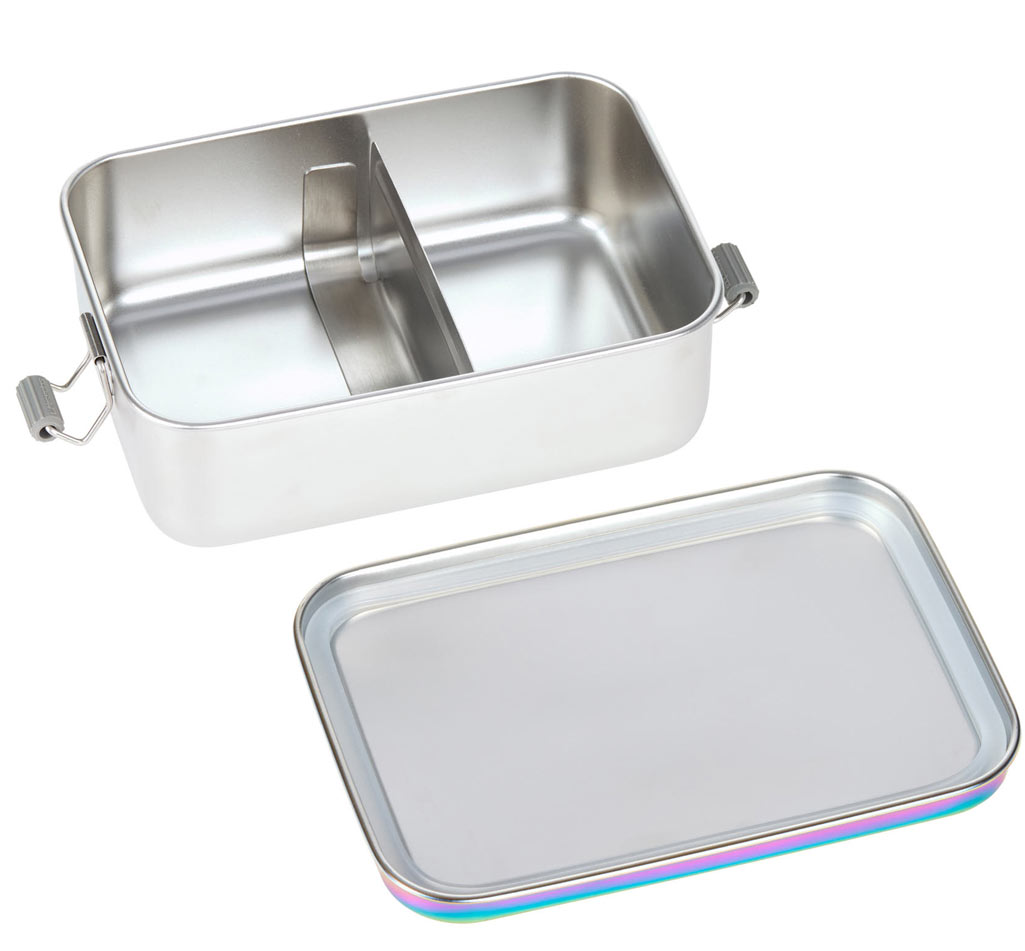 Lässig Edelstahl Lunchbox Brotdose Bold