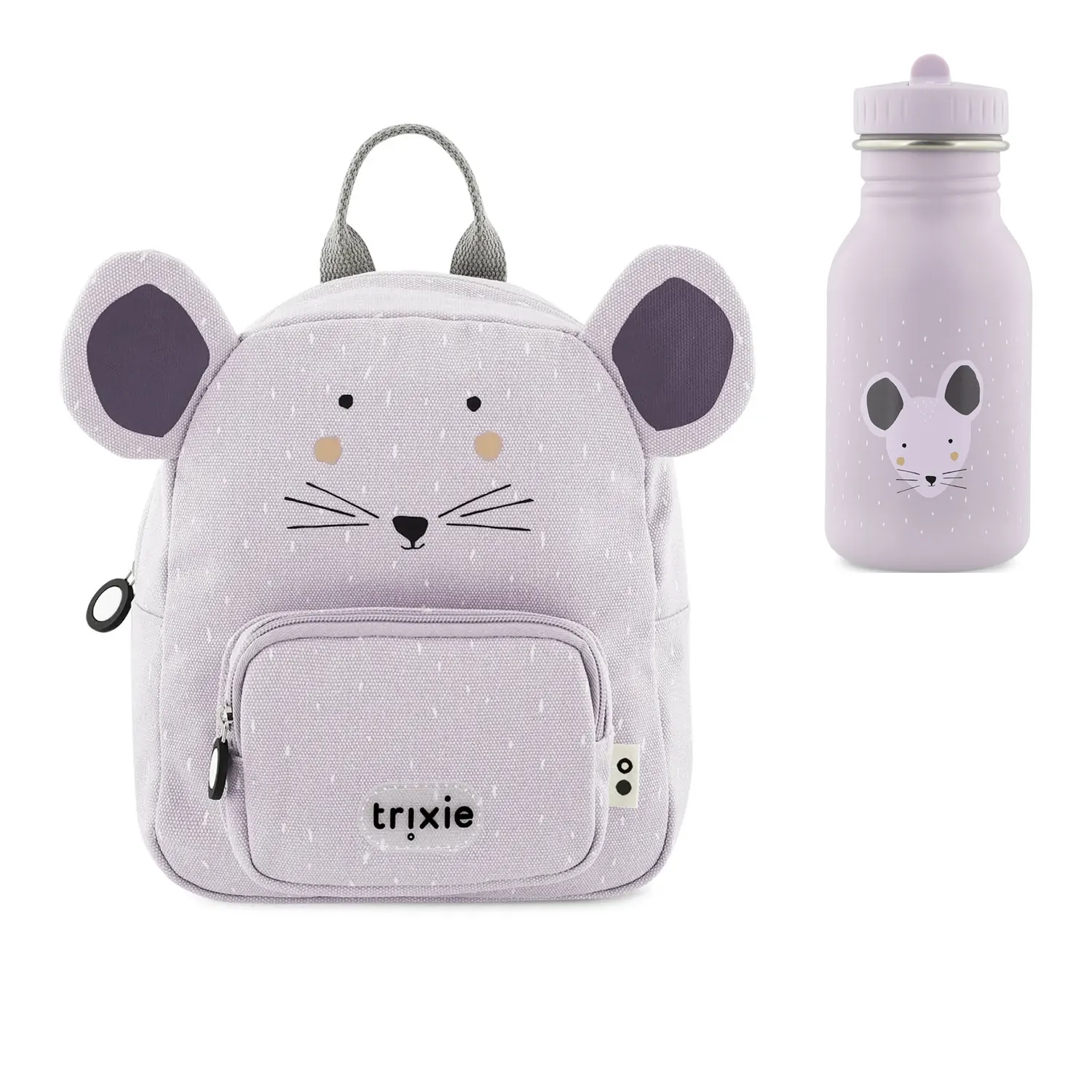 Trixie Set Kinderrucksack klein mit Trinkflasche 350 ml