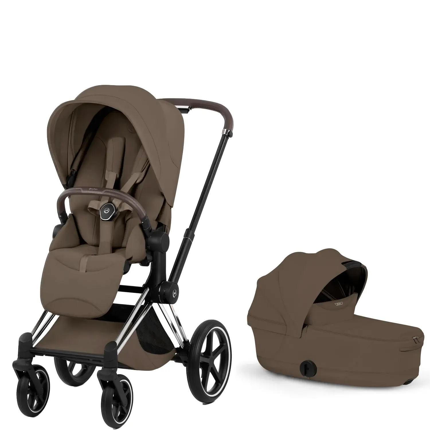 cybex priam style kombikinderwagen chrome chocolate brown
