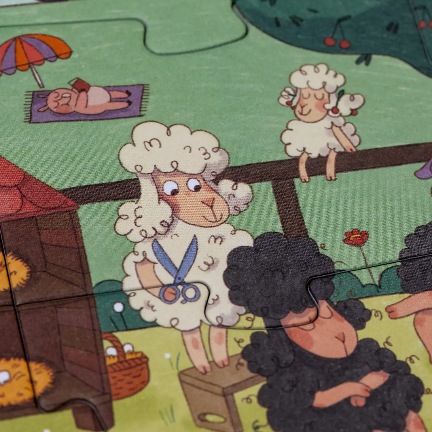 londji puzzle farmtastic schafe