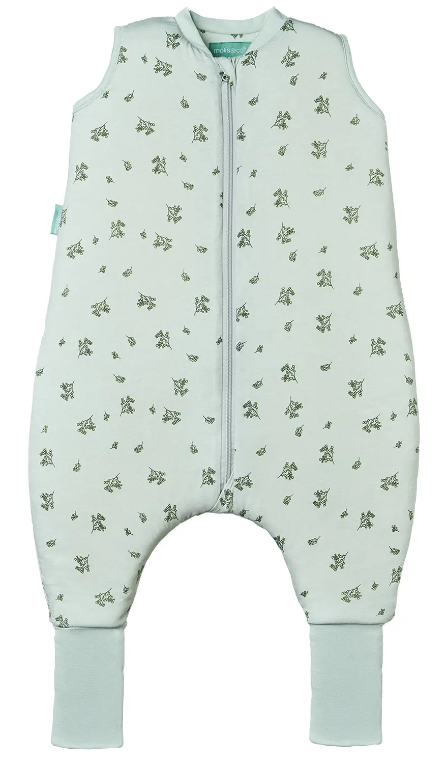 Molis und Co Babyschlafsack mit Füßen TOG 2,5 Botany Green