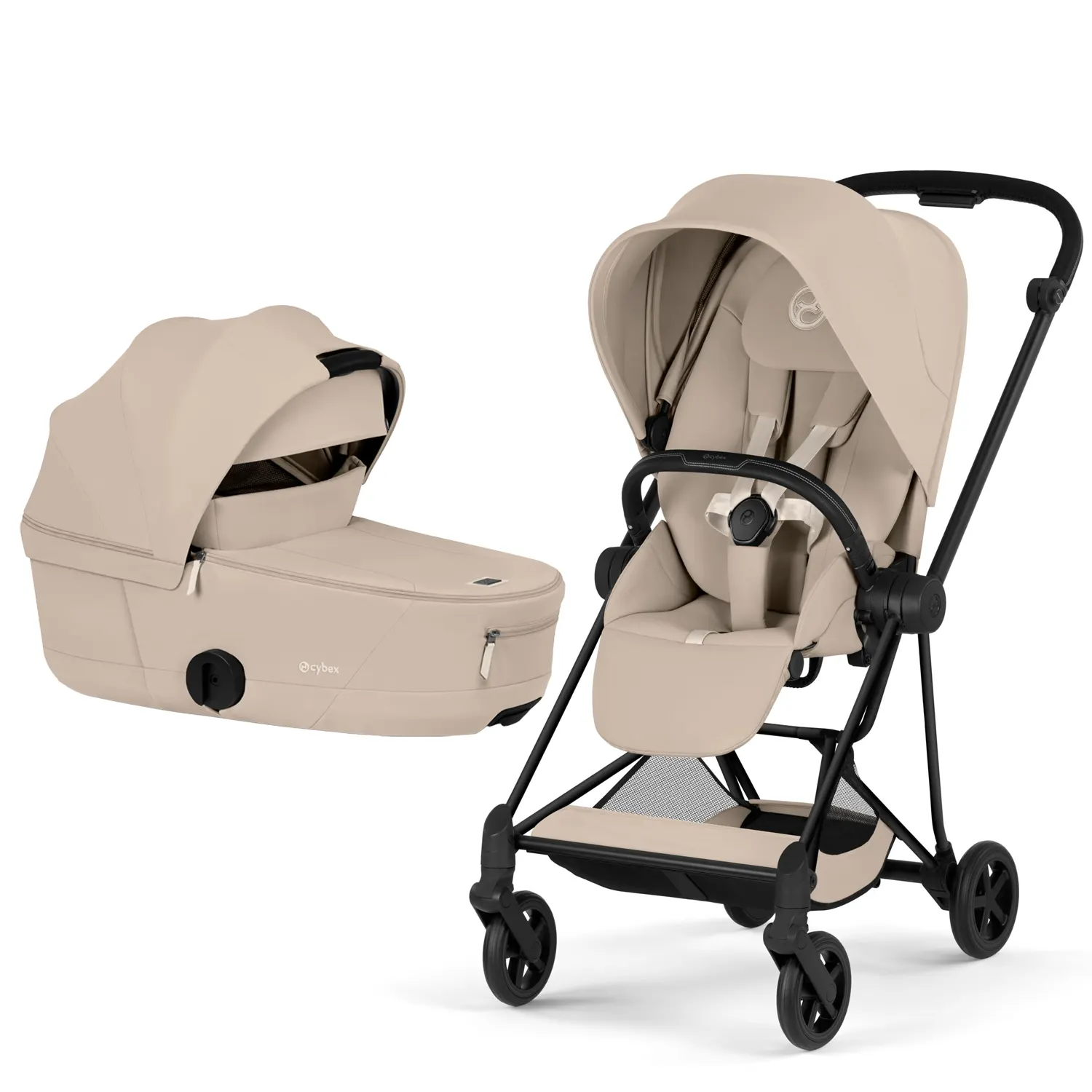 cybex mios comfort matt black set cozy beige
