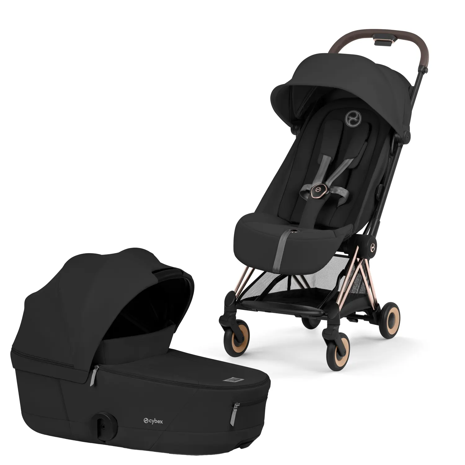 cybex coya comfort set rosegold sepia black
