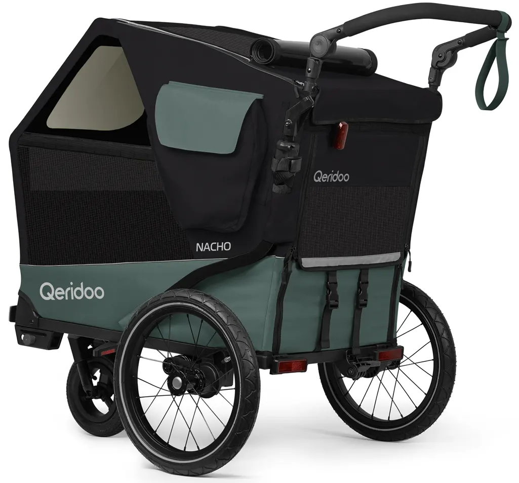 Qeridoo Nacho M Hundeanhänger Rückansicht