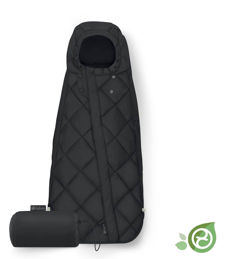 Cybex Fußsack Snogga 2 Mini für Babyschale Moon Black