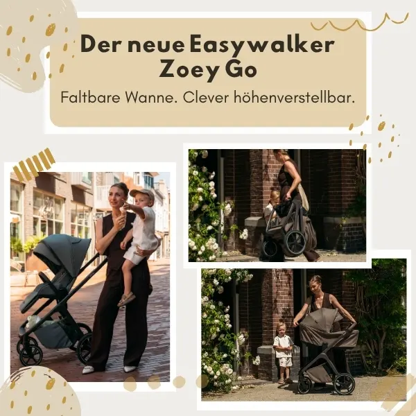 Neuer Easywalker Zoey Go mit faltbarer Babywanne
