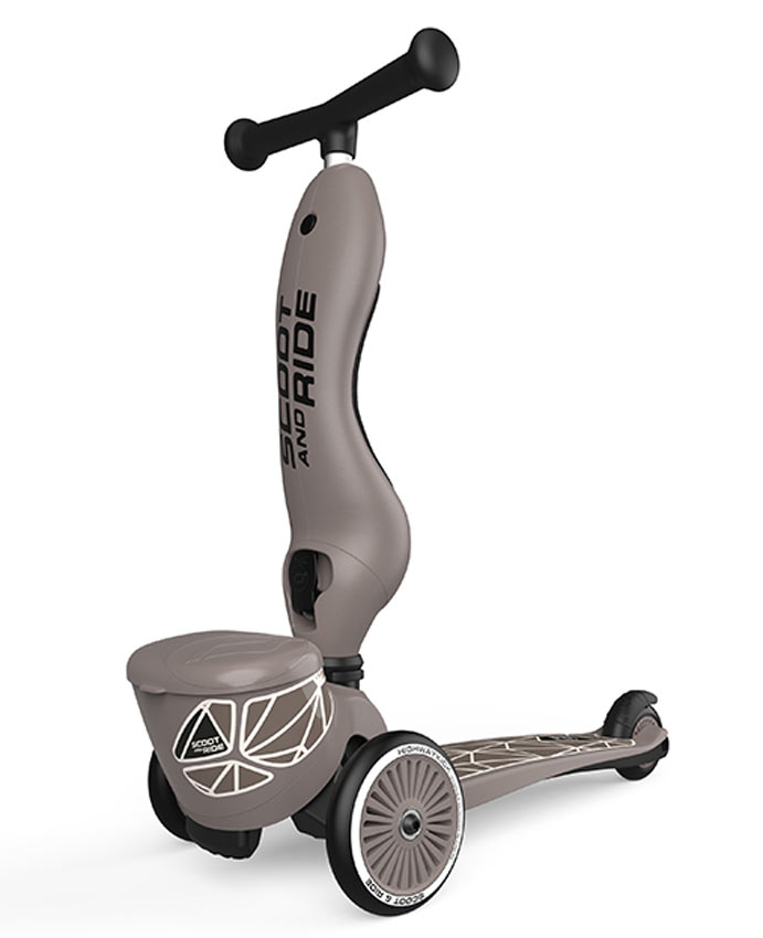 Scoot and Ride Highwaykick 1 Lifestyle Brown Lines Roller