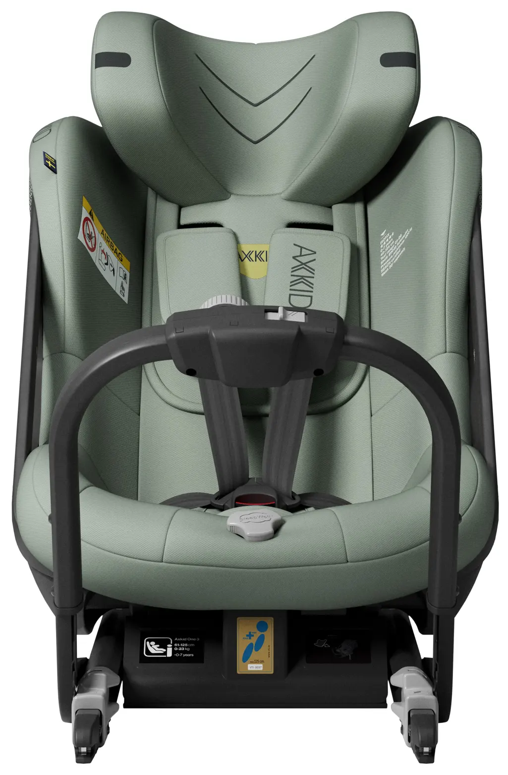Axkid One 3 Kindersitz grün Frontansicht