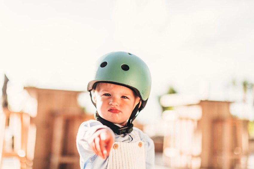 Scoot and Ride Reflective Helm forest