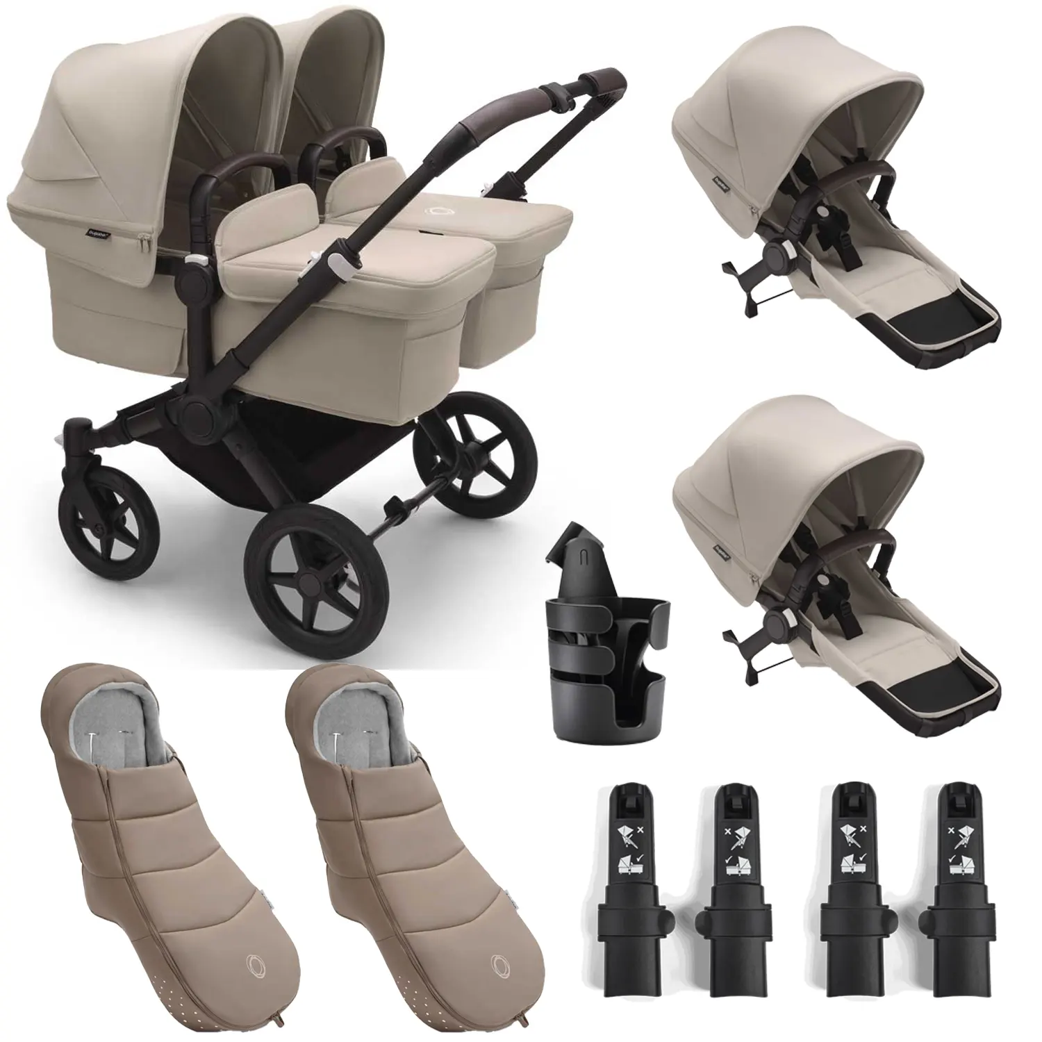 Bugaboo Donkey 5 Twin Set mit Zubehör