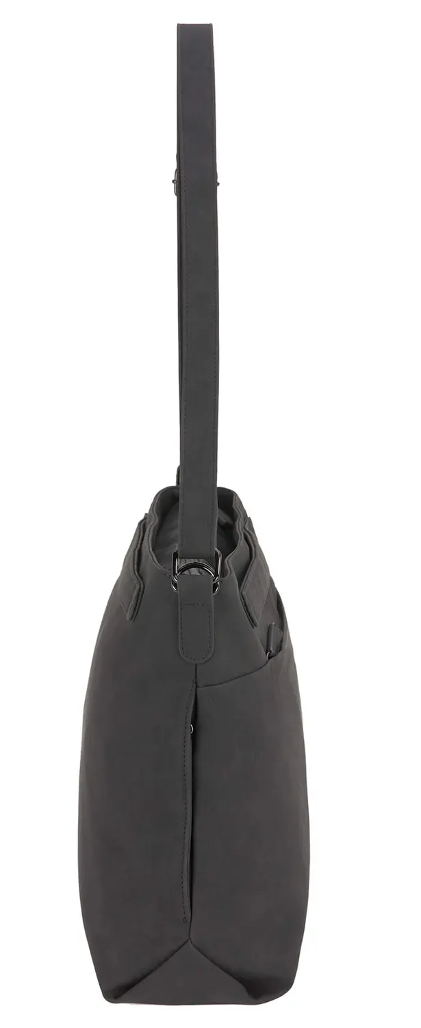 Lässig Wickeltasche Anthrazit Seite