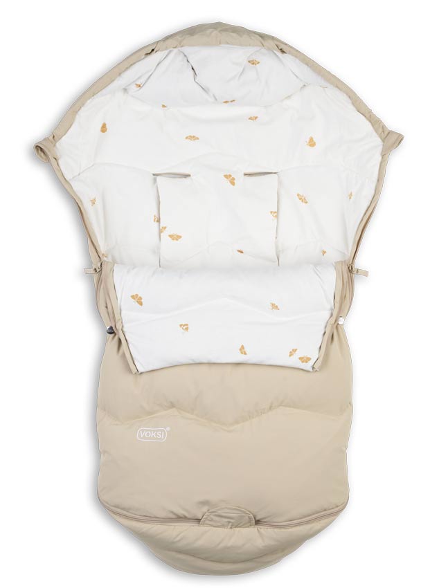 voksi footmuff explorer seashell sand open