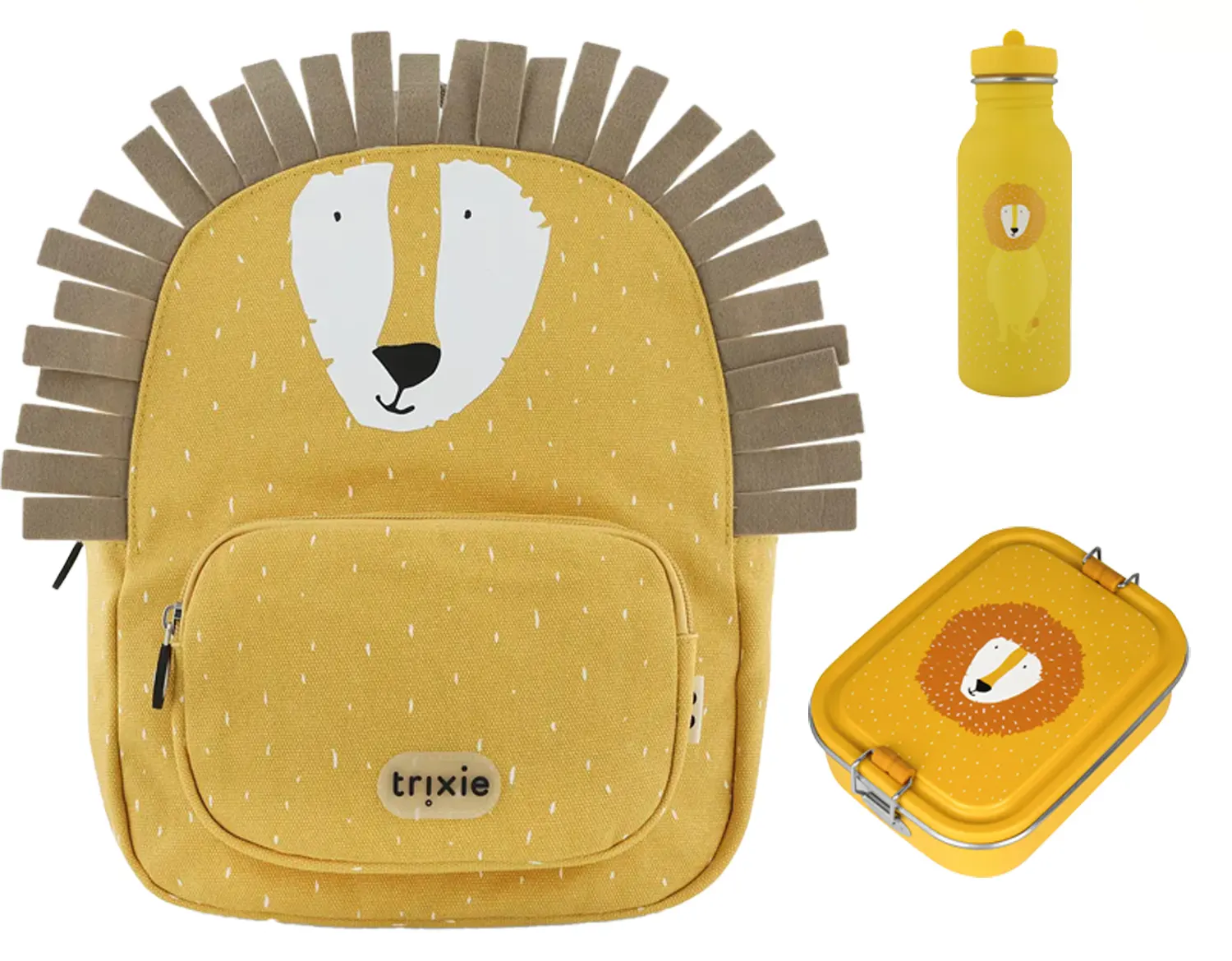 Trixie 3-in-1 Set für Kinder - Rucksack, Trinkflasche & Brotdose