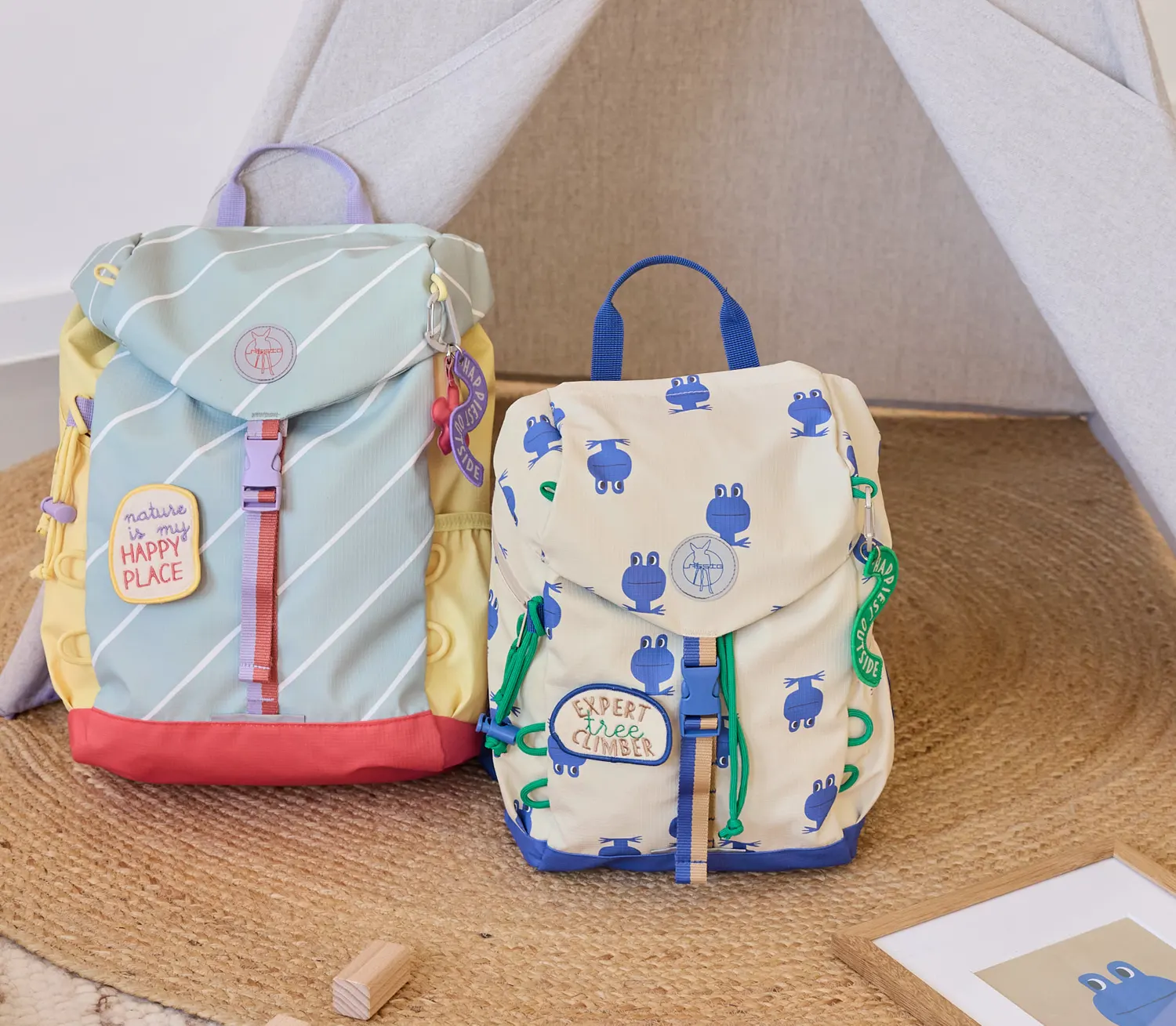 Lässig Outdoor-Rucksack Happy Trail lifestyle Rucksäcke im Zelt