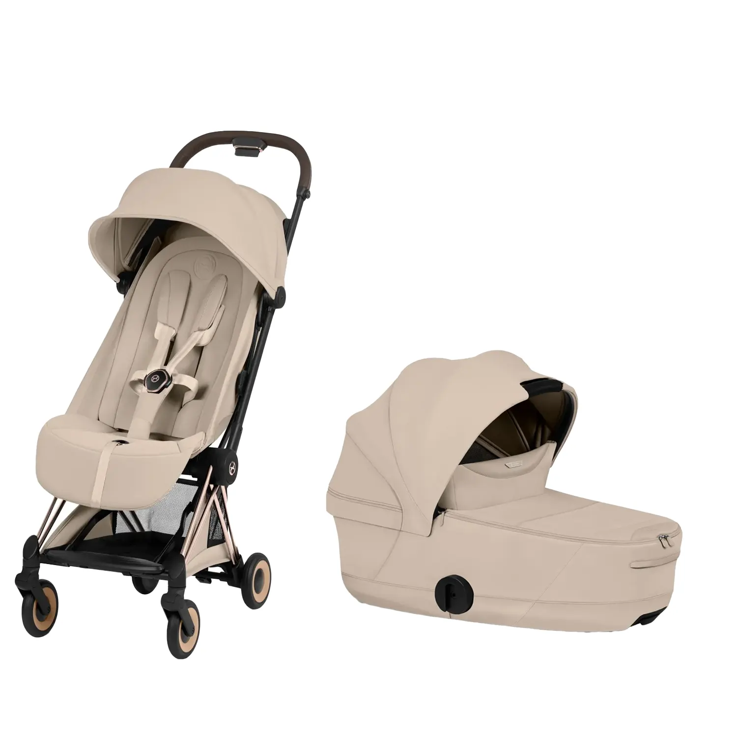 Cybex Coya Style Kombikinderwagen Rosegold Cozy Beige