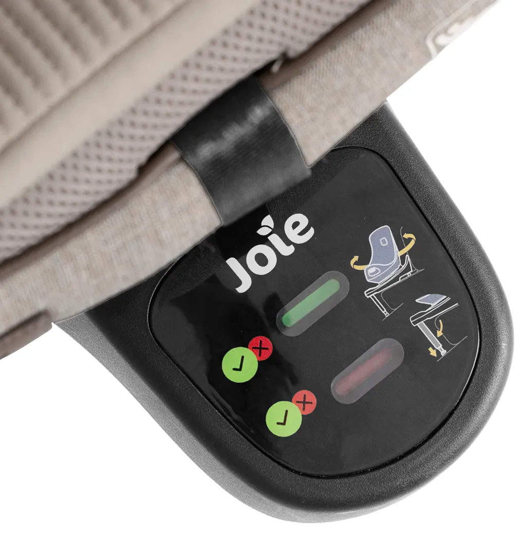 Joie Signature i-Harbour Pro Kindersitz beige Sicherheitsanzeige