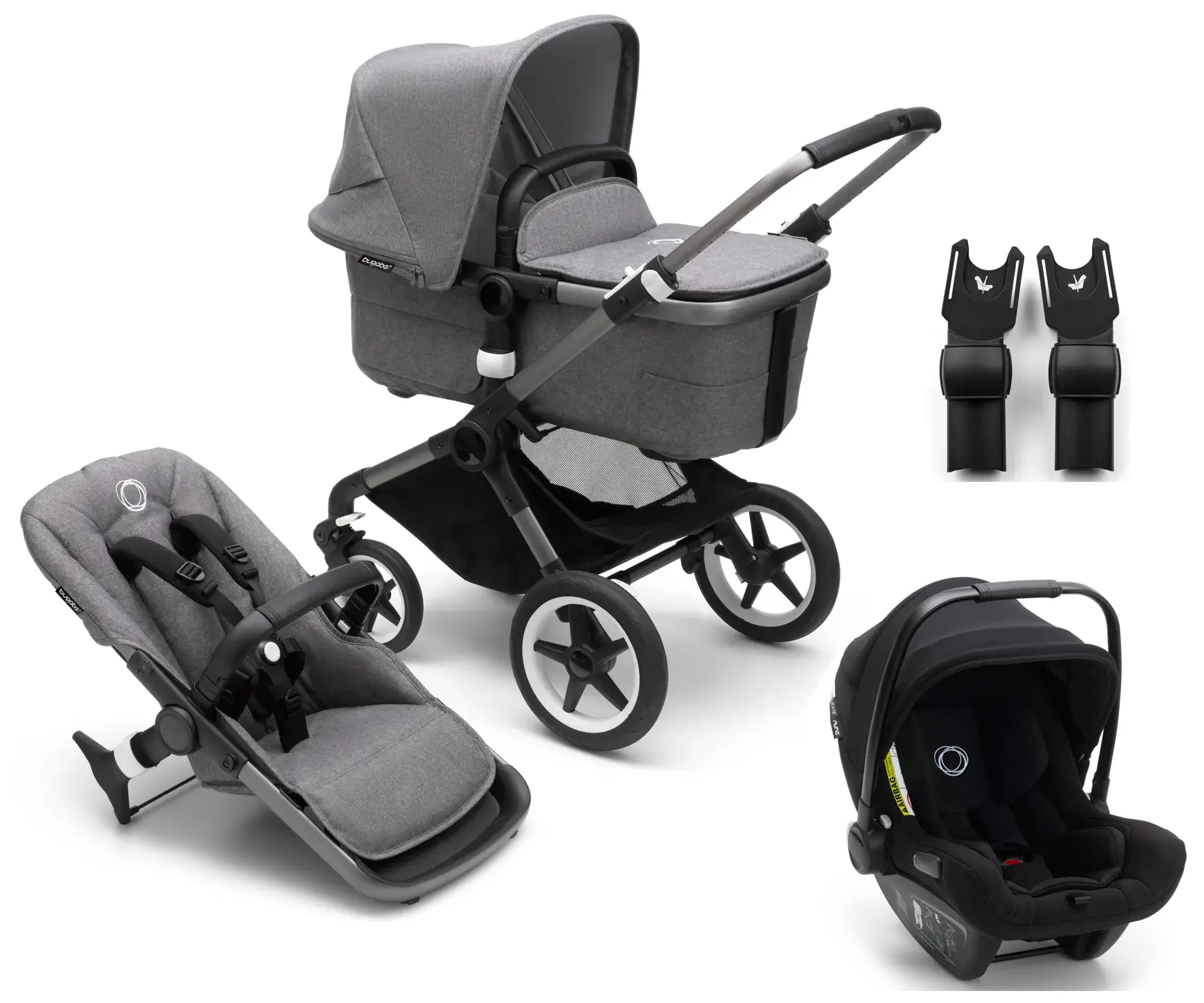 Bugaboo Fox 3 Kinderwagen 3-in-1 Set mit Turtle Air