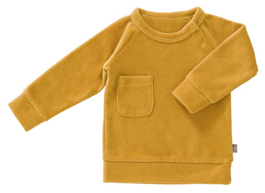 Fresk Baby Pullover Velours gelb