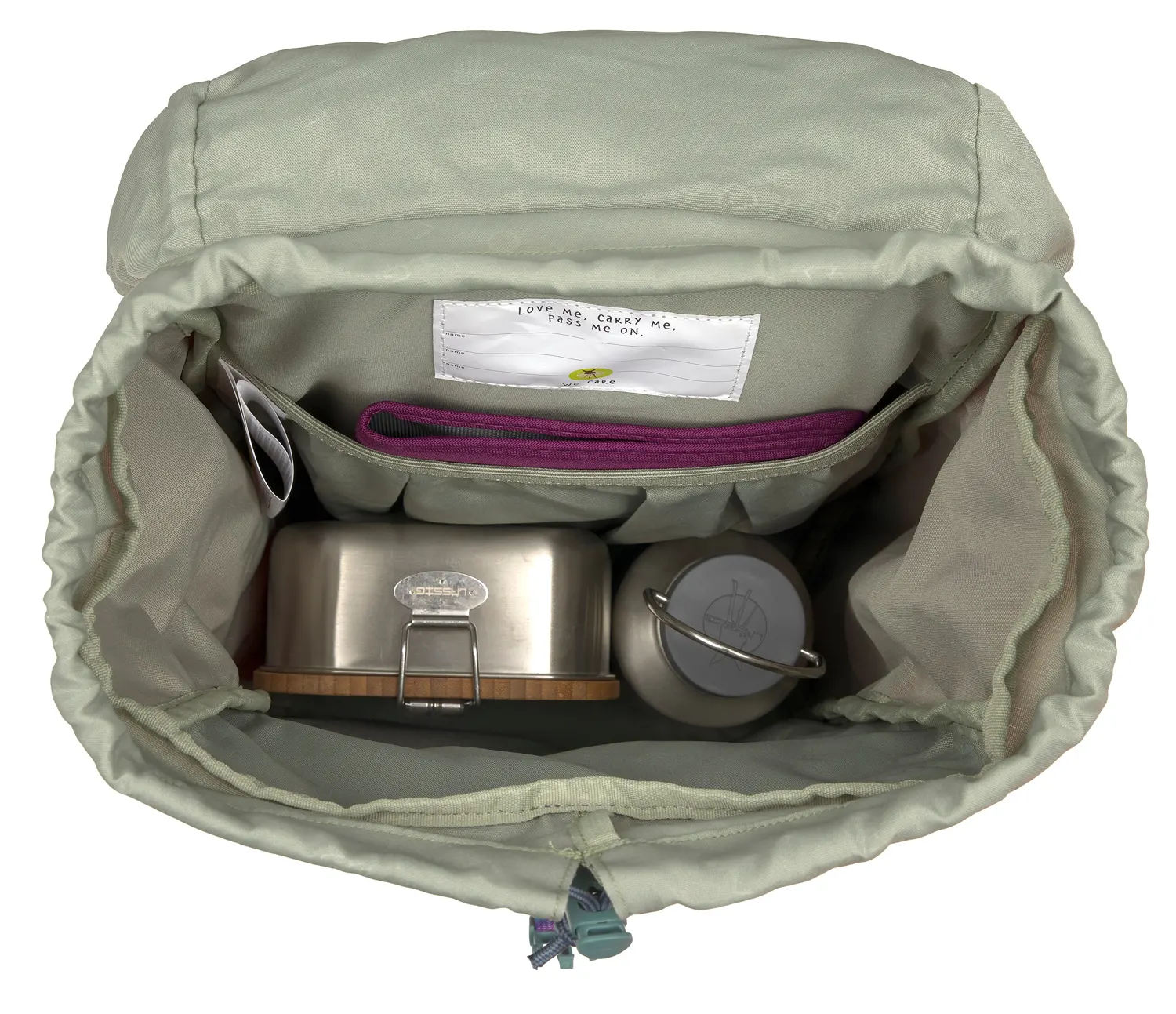 Lässig Kinderrucksack outdoor unique berry pink hauptfach