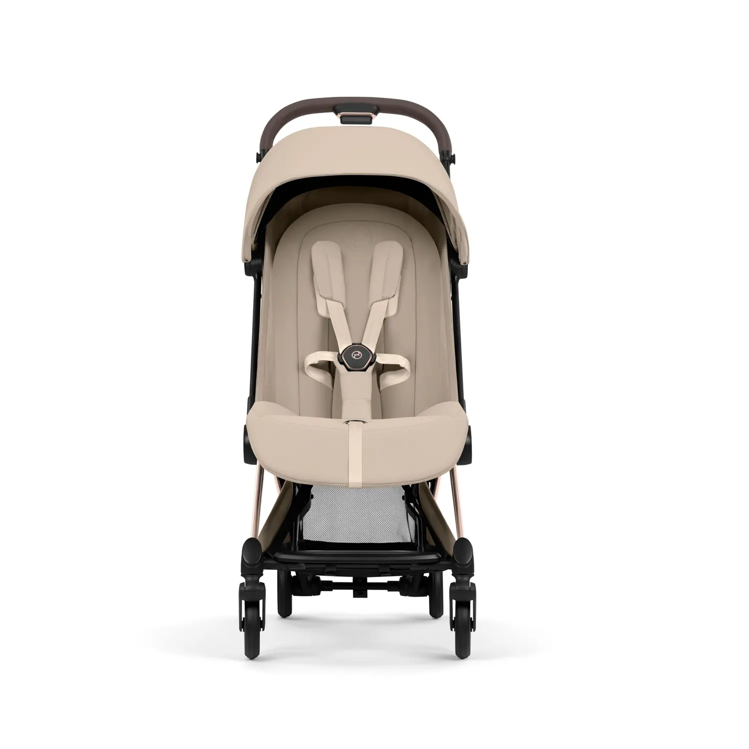 cybex coya style rosegold cozy beige front