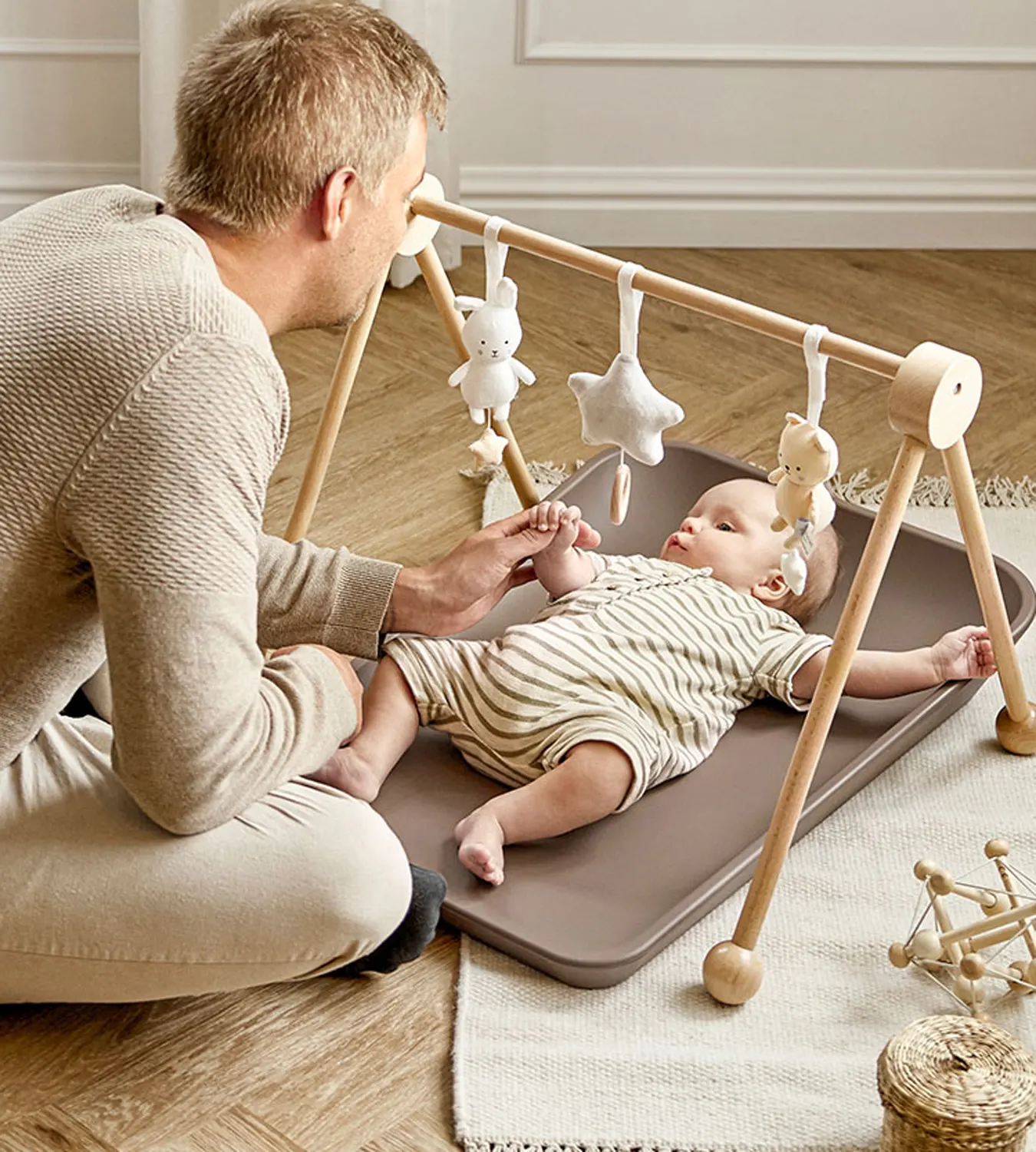 Leander Wickelunterlage Mocca lifestyle Spielbogen