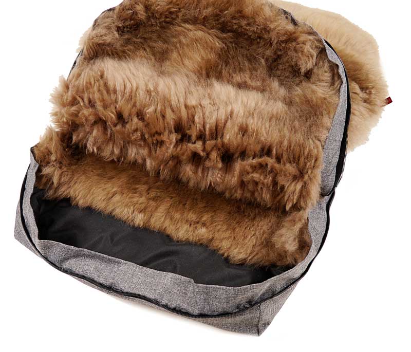 Kaiser Lammfellfußsack Nelly Cappuchino Schutzschutz