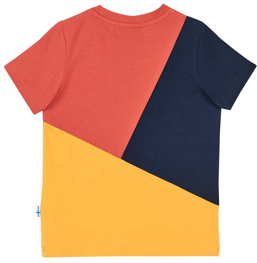 Finkid Kinder T-Shirt Ankkuri Chilli/ Golden Yellow Rückseite