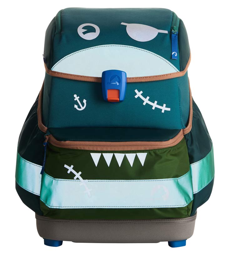 Finkid Schulranzen Buddy Eko Sport Jungle Mix Sticker reflektierend