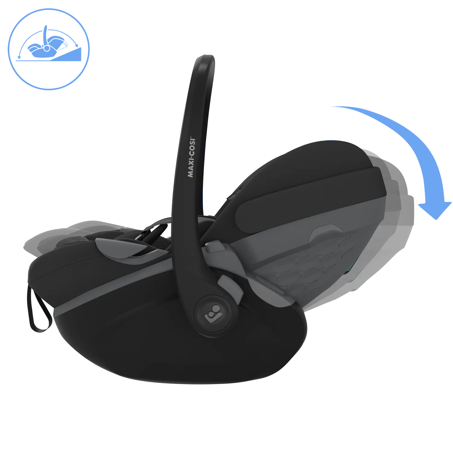 maxicosi pebble slide pro onyx black liegen