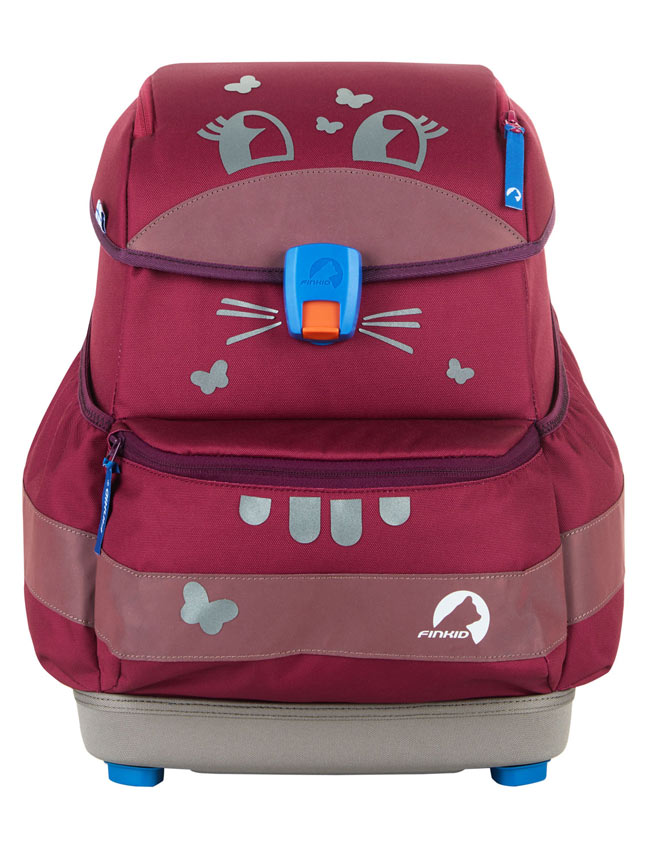 Finkid Schulranzen Buddy Eko Sport Wild Berry/Purple Sticker