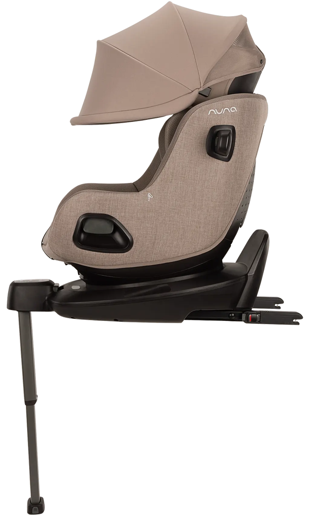 Nuna PRUU aire Kindersitz Seitenansicht braun