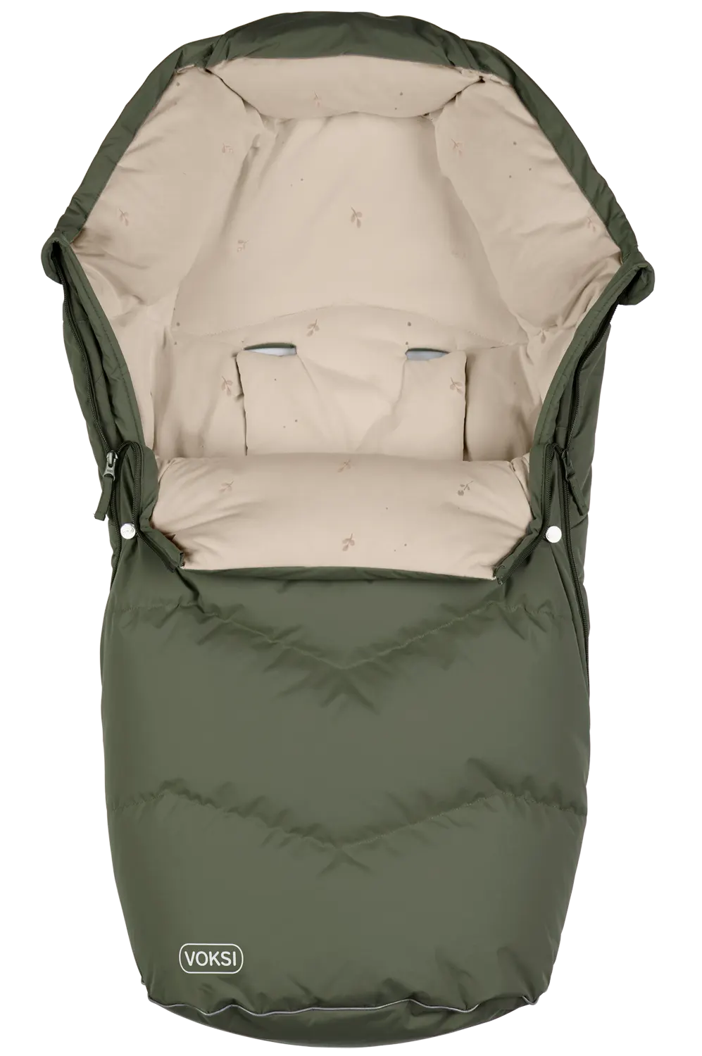 Voksi Urban Fußsack Thyme Green offen