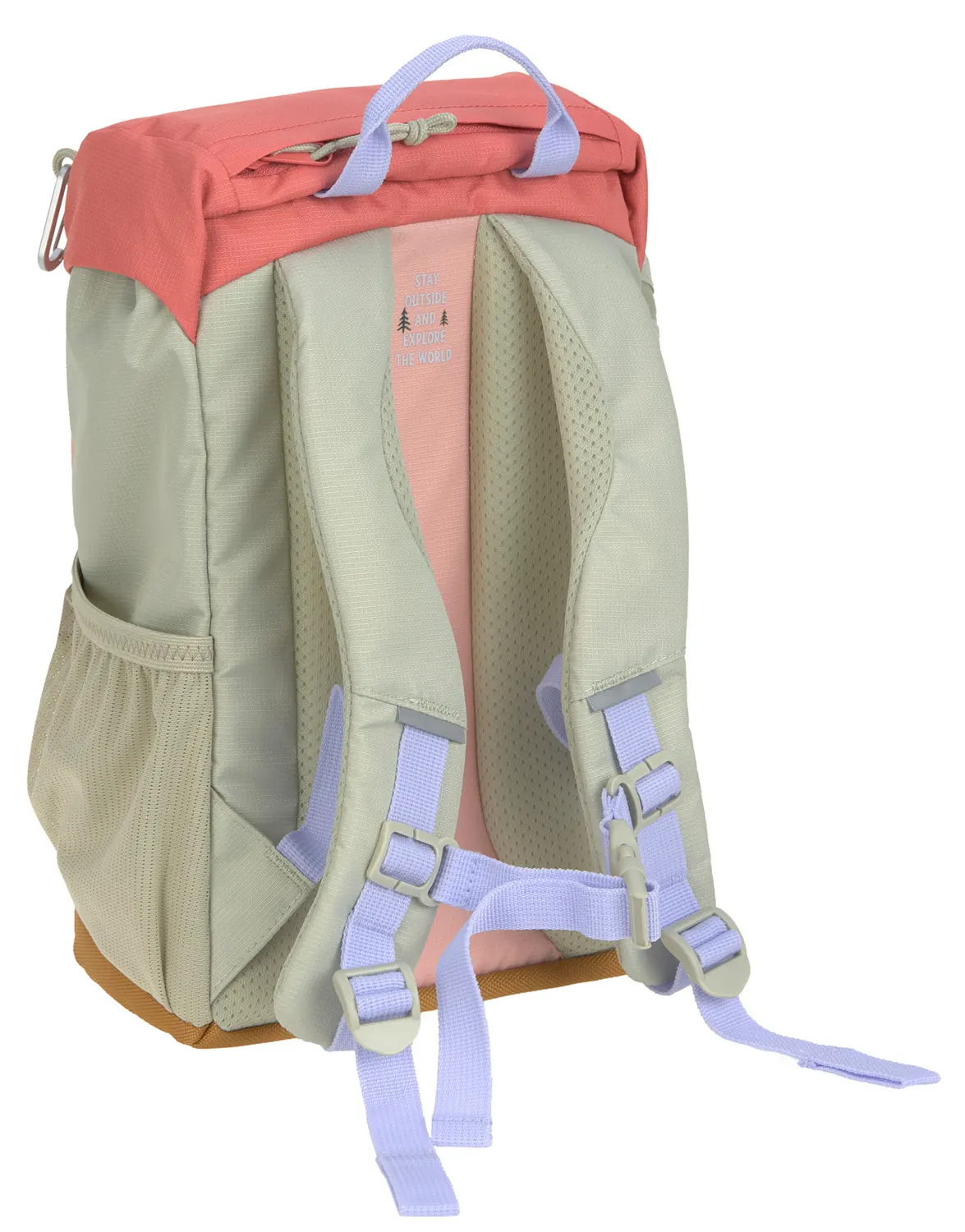 Lässig Kinderrucksack outdoor rosa Rückseite