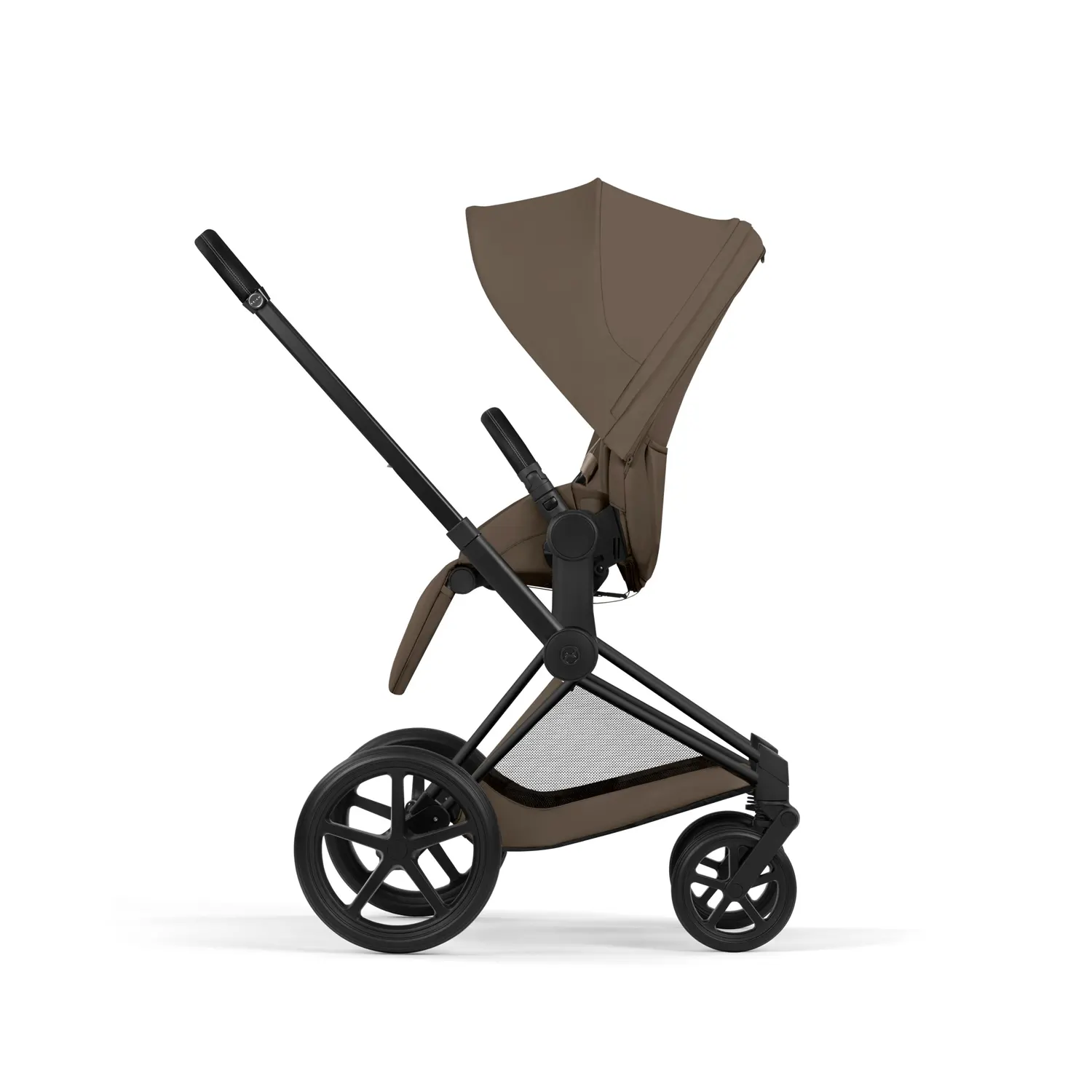 cybex priam comfort buggy black coconut brown seite