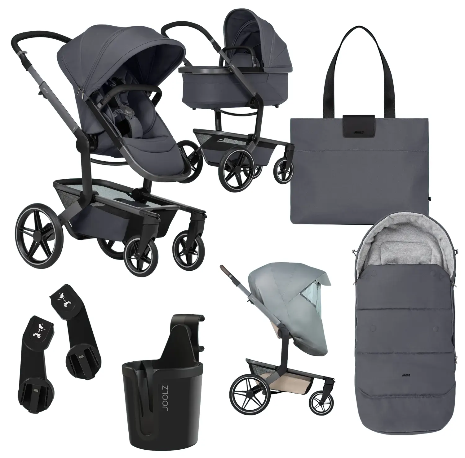 Joolz Day 5 Essential Bundle Stone Grey