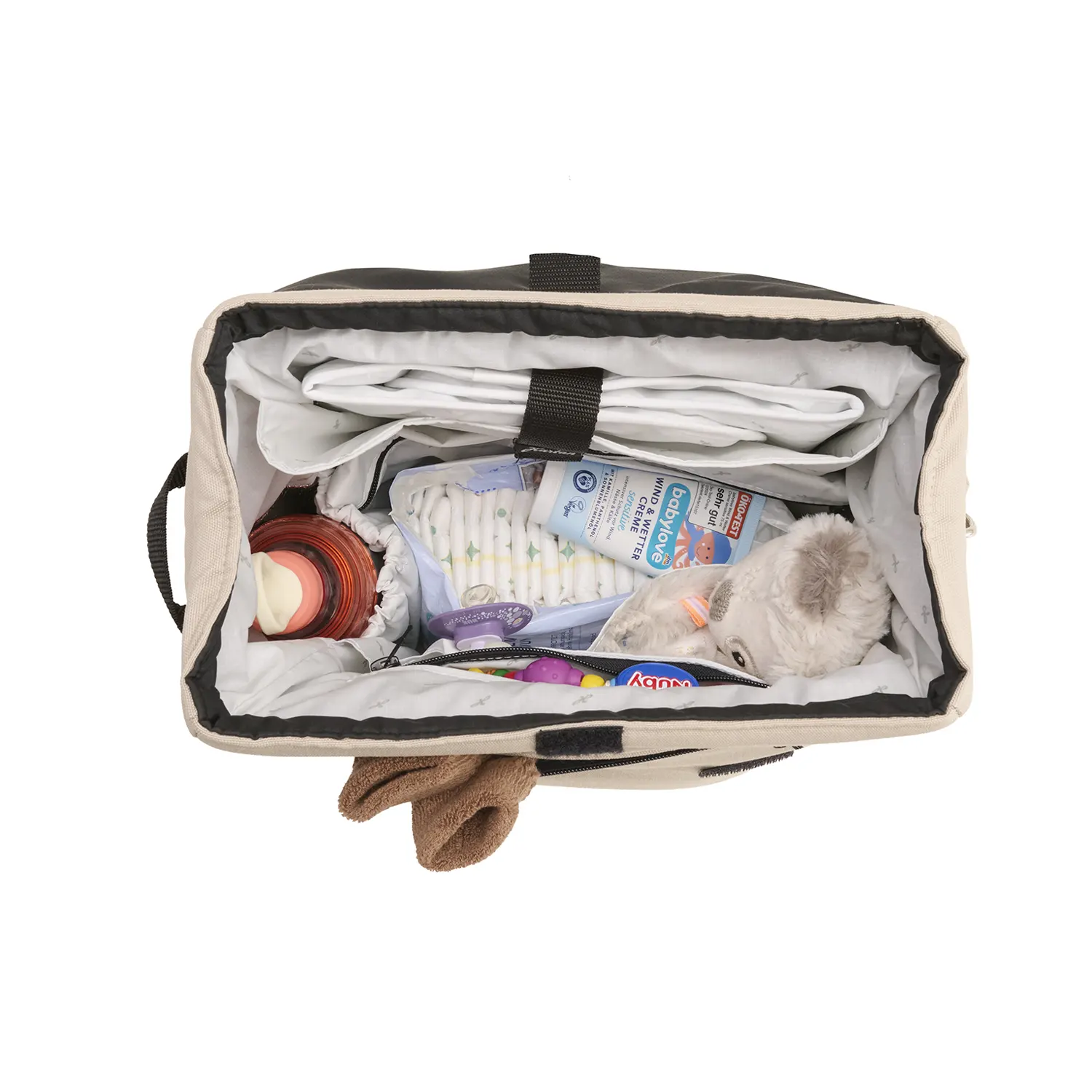 hartan selection wickeltasche flexibag peanut offen