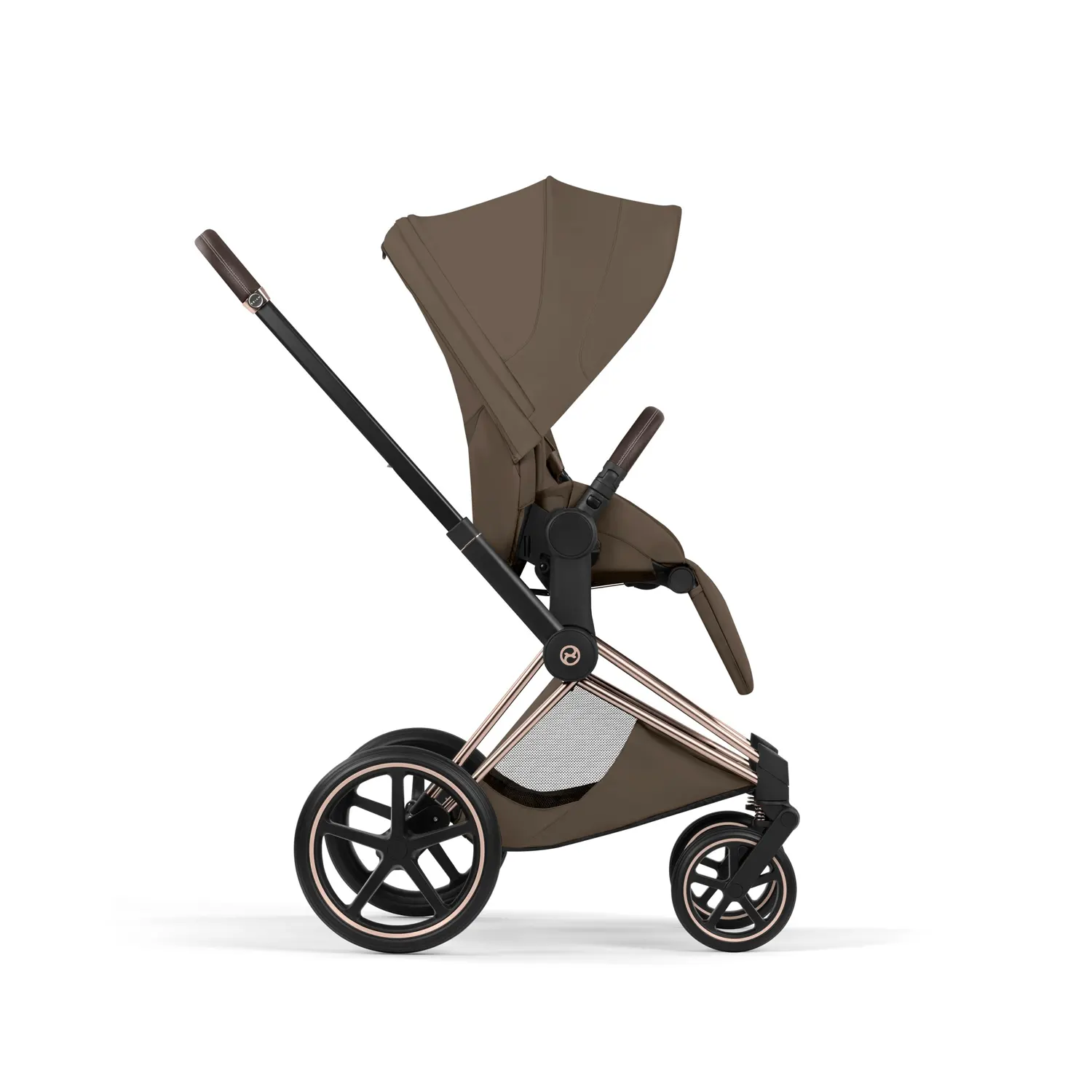 cybex priam style buggy rosegold coconut brown seite
