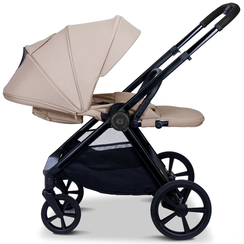 Moon Stylo Kinderwagen Sportsitz Liegeposition beige