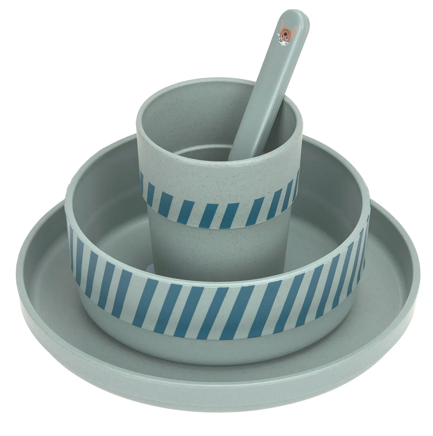 Lässig Kindergeschirr Set mit Zellulose Tiny Team