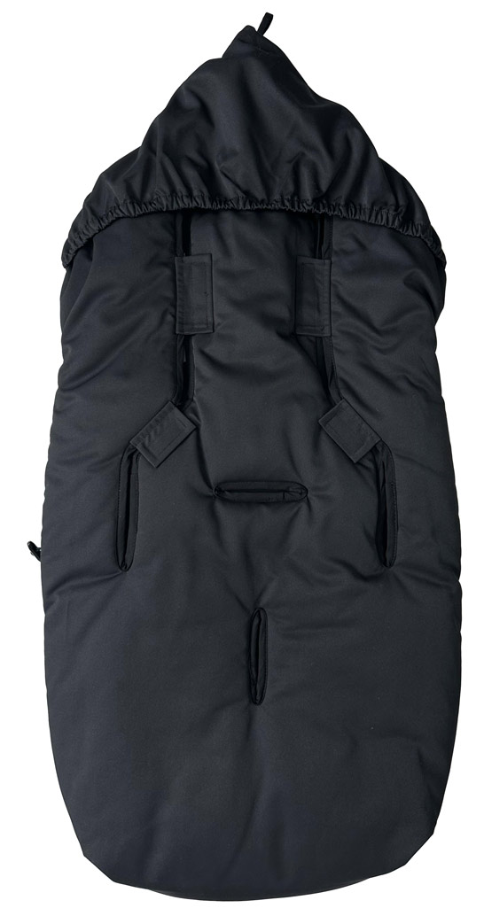 Kaiser Kinderwagen Fußsack Dowwny XL Schwarz