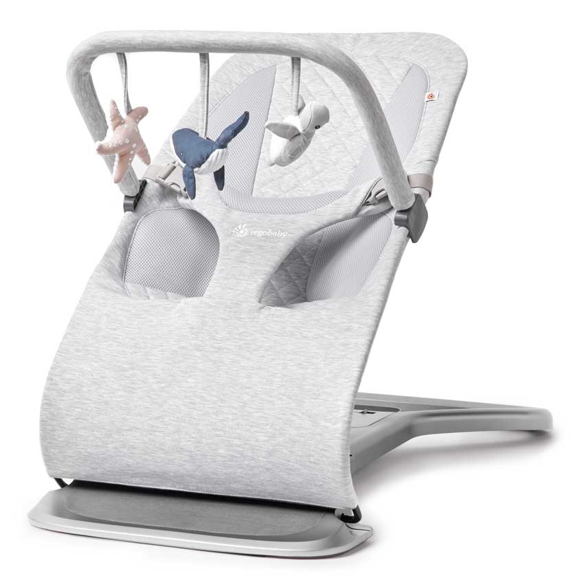 Ergobaby Evolve Spielebogen Babywippe Light Grey