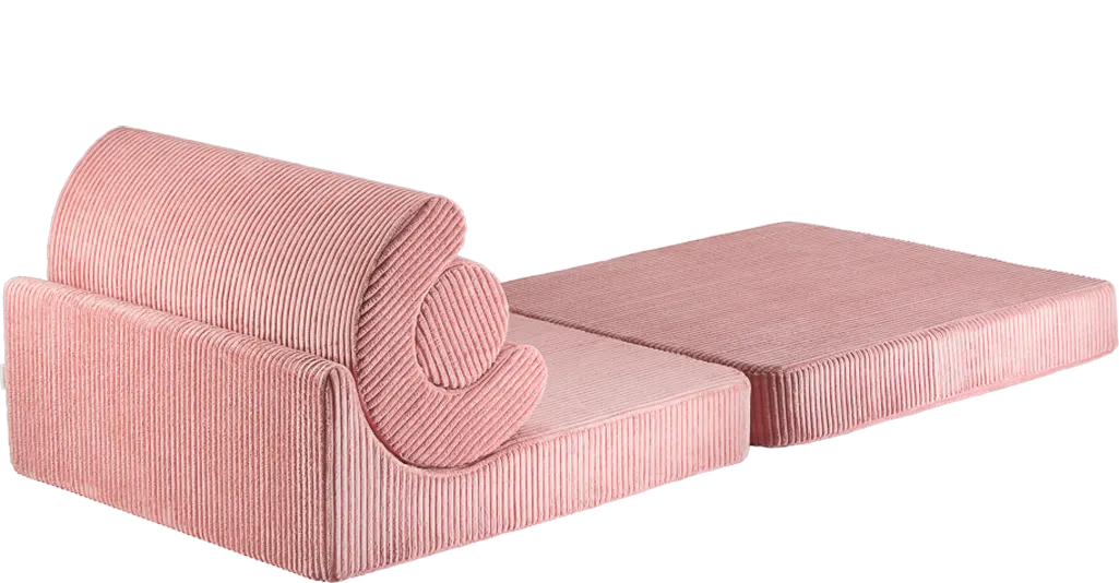 Wigiwama Klappsessel Flipster pink mousse ausgebreitet
