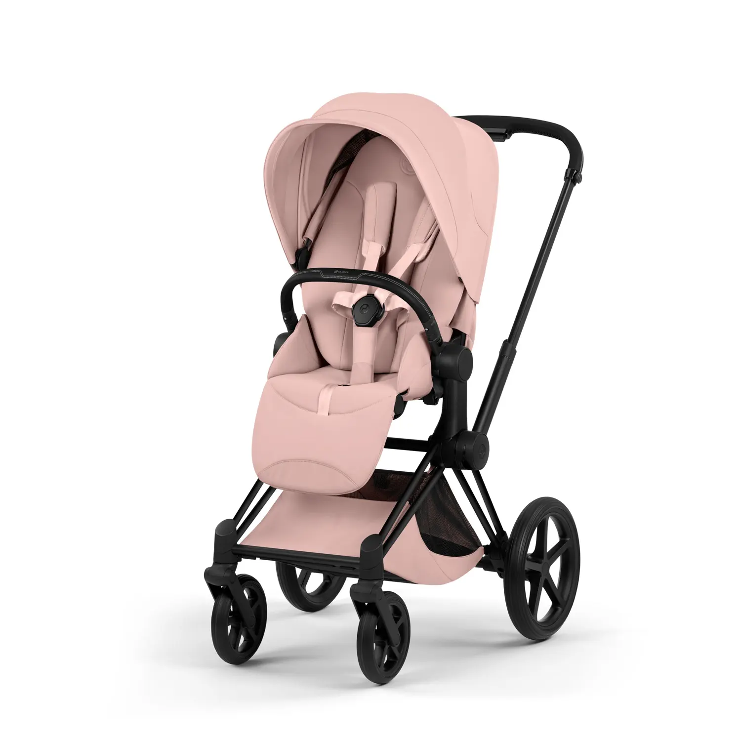 cybex priam style buggy matt black peach pink