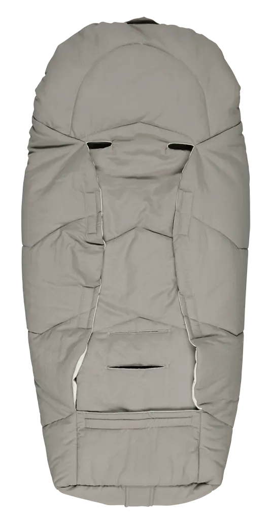 Voksi Move Light Baby Fußsack dark sand Babyschale hinten